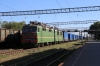 UZ VL80T-1245 arrives into Pomichna with a freight