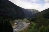 Myrdal - Flam Railway looking down the valley towards Flam at Dalsbotn