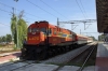 OSE MLW MX627 A470 pauses at Plati with 7597 1058 Thessaloniki - Larissa leg of the PTG 2015 Greece Tour