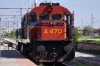 OSE MLW MX627 A470 runs round its stock at Larissa to form 7588 1315 Larissa - Volos lef of the PTG 2015 Greece Tour