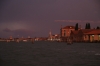 On board the ferry shuttle from Venice Airport to San Marco Square; approaching the city