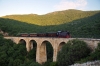 OSE's Schoema 1999 built CFL200BB No.5532 (OSE No. DA1) runs over Kalorema Viaduct during a photo-stop with 7802 0800 Ano Lechonio - Milies leg of the PTG 2015 Greece Tour