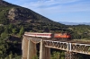 OSE MLW MX627 A466 performing a photo run-by at Gorgopotamos Bridge with 7519 1330 Volos - Athens leg of the PTG 2015 Greece Tour