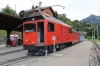 MOB new loco Hem2/2 #11 waits to depart Caux with the La Belle Epoque Summer service, 1615 Rochers de Naye - Montreux