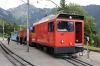 MOB new loco Hem2/2 #11 waits to depart Caux with the La Belle Epoque Summer service, 1615 Rochers de Naye - Montreux