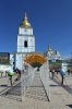 Ukraine, Kiev - St Michael's Golden Domed Monastery, which was completely rebuilt in the 1990's after the Soviets destroyed it in the 1930's