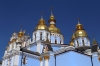 Ukraine, Kiev - St Michael's Golden Domed Monastery, which was completely rebuilt in the 1990's after the Soviets destroyed it in the 1930's