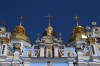 Ukraine, Kiev - St Michael's Golden Domed Monastery, which was completely rebuilt in the 1990's after the Soviets destroyed it in the 1930's