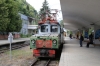 SR ChS11-002 waits to depart Borjomi Freight with 6469 1055 Borjomi Freight - Bakuriani