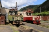 SR ChS11-004 & ChS11-008 on shed at Borjomi Freight