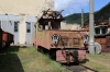 SR ChS11-001 on shed at Borjomi Freight