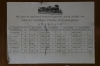 Timetable, with km's, posted inside the coaches on the Borjomi - Bakuriani stock; dating from 2012 but still current as of 2017