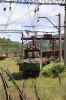 SR ChS11-09 with a works train in Borjomi Freight Yard