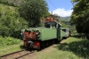 SR ChS11-002 heads away from the derelict station of Daba with 6469 1055 Borjomi Freight - Bakuriani