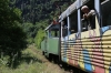 SR ChS11-002 heads away from the derelict station of Daba with 6469 1055 Borjomi Freight - Bakuriani