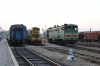 UZ ChME3-2637 at Chernivtsi after arriving with
952 1602 Vizhnitsia - Chernivtsi, with UZ 2TE10M-2601b standing alongside waiting the road to shed