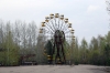 Ukraine, Chernobyl Tour with Solo East - Pripyat Amusement Park Ferris Wheel. Despite being built for the May Day celebrations of 1986 the park ironically only operated for one day, which happened to be 27th April 1986 (the day after the disaster commenced) in an attempt to take the Pripyat people's minds away from the disaster that was unfolding in their back garden!