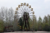 Ukraine, Chernobyl Tour with Solo East - Pripyat Amusement Park Ferris Wheel. Despite being built for the May Day celebrations of 1986 the park ironically only operated for one day, which happened to be 27th April 1986 (the day after the disaster commenced) in an attempt to take the Pripyat people's minds away from the disaster that was unfolding in their back garden!