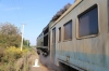 UZ 2TE10M-2601a departs Mamayivtsi, dragging DMU DR1-890 and two DMU coaches, working 6461 0848 Chernivtsi - Kolomiya