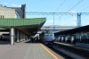 UZ ChS8-005 (2&1) wait to depart Kyiv Pasazyrski with 763 1614 Darnytsia - Odesa Holovna