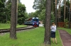 Moscow, Kratovo Children's Railway - Modernized TU2-078 prepares to depart Pionersky with 522 1200 Pionersky - Yunost