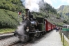 DFB steam loco HG2/3 #6 waits to depart Gletsch with 158 1515 Gletsch - Realp