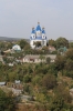 Ukraine, Kamianets Podilskyi - St George's Church seen from a viewpoint off Frantsyskanska Street