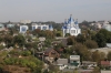 Ukraine, Kamianets Podilskyi - St George's Church, seen from one of the castle towers