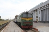 UZ M62-1511, dragging a DR1A DMU minus a power-car, waiting time at Kamianets Podilskyi with 6352 1556 Larha - Hrechany