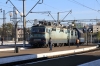 UZ VL80T-1159 arrives into L'viv with 41 1430 (P) Dnipropetrovsk - Truskavets; UZ VL10-1487 would work the train forward from L'viv