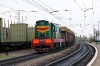 UZ ChME3-5729 runs through Khodoriv with a short trip freight