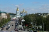 Ukraine, Kiev - from St Sophia's Cathedral Bell Tower looking towards St Michael's Golden Domed Monastery (on Easter Monday!)