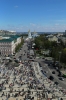 Ukraine, Kiev - from St Sophia's Cathedral Bell Tower looking towards St Michael's Golden Domed Monastery (on Easter Monday!)