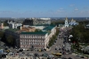 Ukraine, Kiev - from St Sophia's Cathedral Bell Tower looking towards St Michael's Golden Domed Monastery (on Easter Monday!)