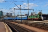 UZ ChME3-5516 brings the stock into Kyiv Pasazyrski that will form 67 1730 Kyiv Pasazyrski - Warszawa Zachodnia