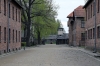 Poland - Auschwitz 1 concentration camp looking back towards the main entrance