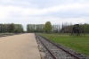 Poland, Auschwitz II - Birkenau - The Ramp, as it's known, looking towards Gas Chambers & Crematoriums 2 & 3, which are a matter of yards from the end of the railway sidings