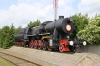 Cherniakhovsk, Kaliningrad, Russia - steam loco plinthed at Cherniakhovsk station