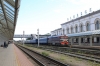 BCh TEP60-0750 at Vitebsk after arrival with 625B 2129 (P) Minsk Pas. - Vitebsk; later it detached the front coach and ran around the Vitebsk area all day doing track recording