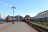 Vitebsk (L-R) - TEP70-0369 with 689B 0815 Vitebsk - Gomel, TEP70-0384 with 057B 2146 (P) St Petersburg - Hrodna & TEP60-0750 after arrival with 625B 2129 (P) Minsk - Vitebsk