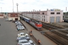 RZD ChS4T-394 arrives into Orsha with 132B 0428 Brest - Moskva Belorusskaya