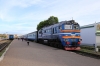 BCh 2M62U-0260B waits to depart Mogilev 1 with 6695 1929 Mogilev 1 - Mogilev 2