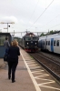 SJ T&T Rc6's 1373 & 1376 arrive into Marsta with 848 1711 Stockholm Central - Uppsala