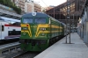 SEC Naval built Alco DL500S 321048, now owned by bus company ALSA, waits to depart Madrid Principe Pio with the newly started Tren de Filipe II - 39156 1020 Principe Pio - El Escorial