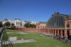 Spain, Madrid - Madrid Atocha Railway Station with the Ministry of Agriculture and Fisheries, Food and Environment