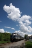 Adirondack Scenic RR - GP9 #6076 at Boonville, with EMD F10 #1502 dead on rear, waiting to depart with a SARM Charter from Utica to Lyons Fall & return