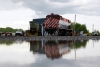 Mohawk Adirondack & Northern shed at Utica - Alco C424 # 2456 (L) & MLW M420W #2042 (R)