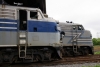 Adirondack Scenic RR - EMD F7A #1500 (R) & EMD F10 #1502 (L) at Utica