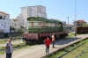 HSH T669-1053 stands at Shkozet station; I assumed it would run into Durres to work the 1445 Durres - Elbasan, having wokred into Durres with the inbound from Elbasan that morning