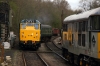 31130 waits to depart Bitton with the 1213 Avon Riverside - Oldland Common while 31101 arrives, dragging a DMU, with the 1210 Oldland Common - Avon Riverside